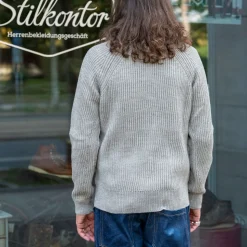 Alpaka-Stricktroyer Nolan Light Grey