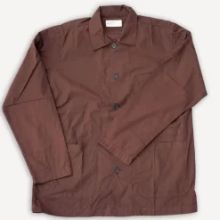 Bakers Overshirt Organic Poplin Brown