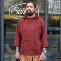 Boxing Hooded Sweatshirt 3/4 Burgundy