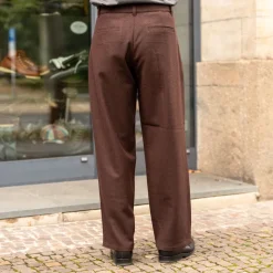 Carlo Trousers Lambswool Marron