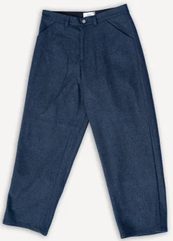 Carlo Trousers Lambswool Blue