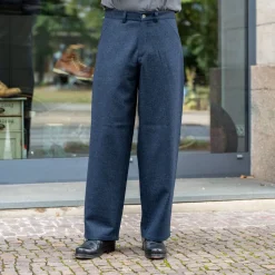 Carlo Trousers Lambswool Blue
