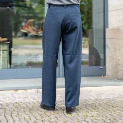 Carlo Trousers Lambswool Blue