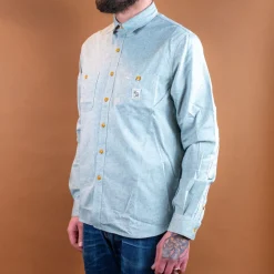 Chambray Work Shirt Green