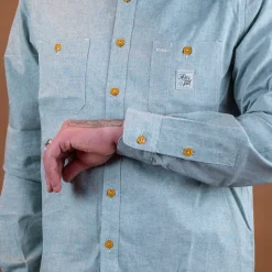 Chambray Work Shirt Green