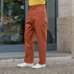 Chino Bio-Baumwolle Twill 300g Relaxed Fit Chestnut CHINO01