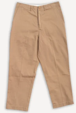 Chino Bio-Baumwolle Twill 300g Relaxed Fit Khaki CHINO01