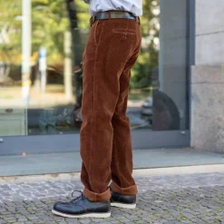 Chino Pant Kindermann Corduroy Brown