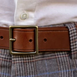 Chinogürtel 3,5cm Braun