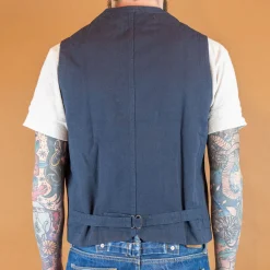 Cotton/Hemp Vest Navy
