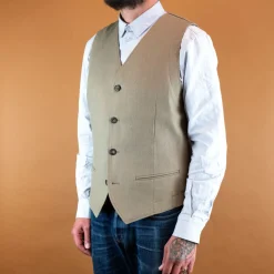 Daniel Classic Waistcoat Bay Leaf