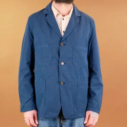 Five Poket Jacket Summer Canvas Navy