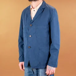 Five Poket Jacket Summer Canvas Navy
