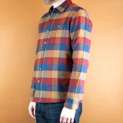 Fremont Flanell Shirt Brown/Blue