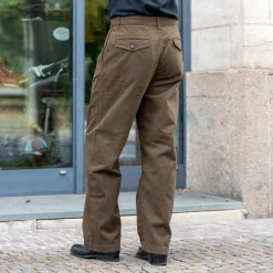 Frisco Chino Herringbone Cotton Java Brown