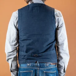 Herringbone Vest Blue