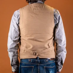 Herringbone Vest Khaki