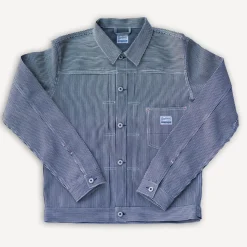 Jacket Striped White/Blue