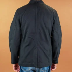 Josef Refined Workwear Jacket Black Slub