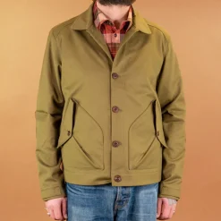 K5707 Pollux '57 Herringbone Jacket Pea