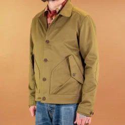 K5707 Pollux '57 Herringbone Jacket Pea