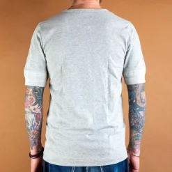 Knopfleistenhemd Kurzarm Grey Melange