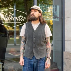 Knud Workwear Waistcoat Olive-Taupe