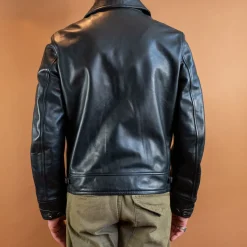 Lederjacke im Fliegerjackenstil Horsehide Black