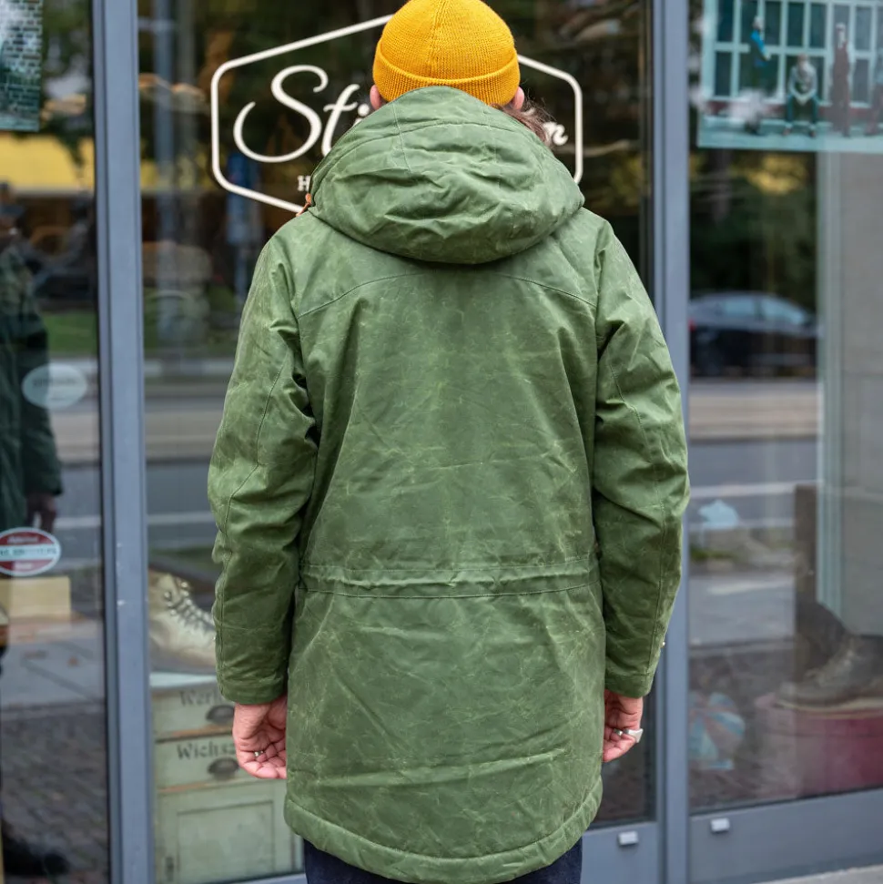 Long Mountain Jacket Waxed Green