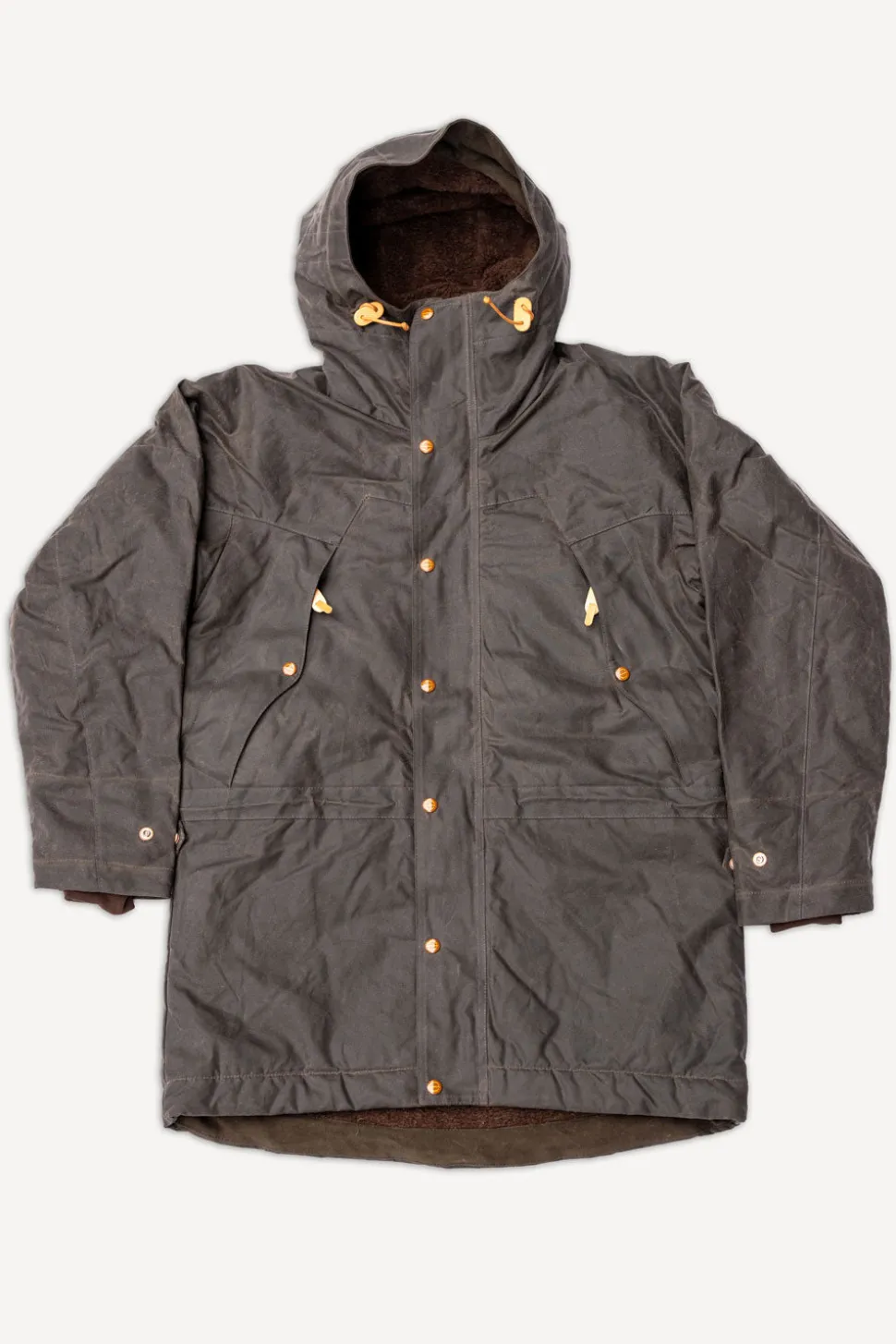Long Mountain Jacket Waxed Chocolate