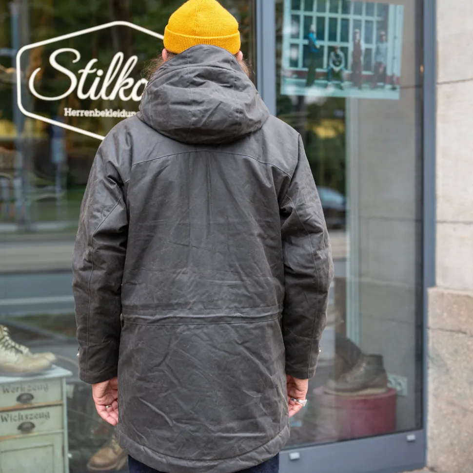 Long Mountain Jacket Waxed Chocolate