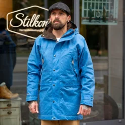 Long Mountain Jacket Waxed Mid Blue