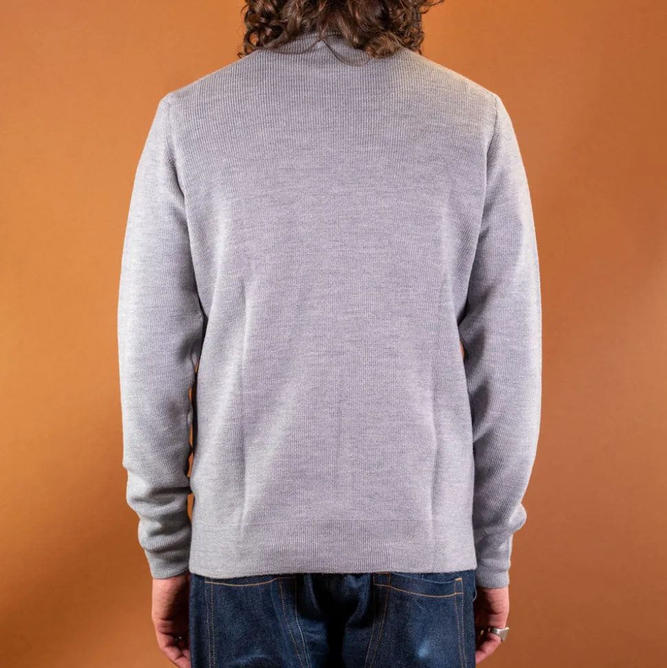 Men's Pullover Merinowolle Classic Fit Grey Melange