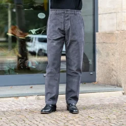 Military Chino Cord Charcoal