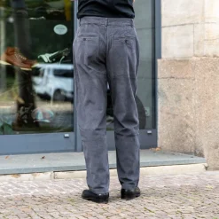 Military Chino Cord Charcoal