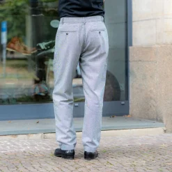 Military Chino Leon Tweed Grey