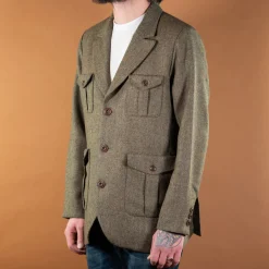 Minos Tweed Blazer K7402 Green