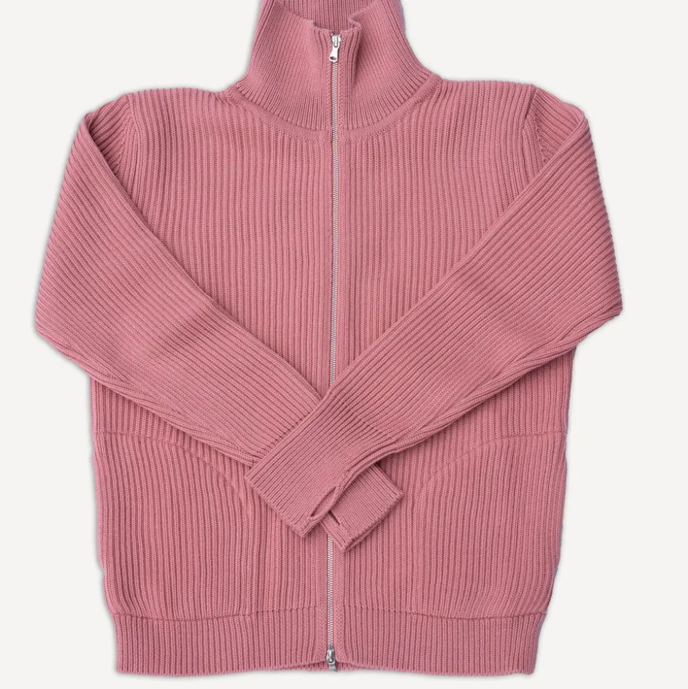 Navy Full Zip Pockets Lyserod