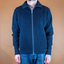 Navy Full Zip Pockets Navy