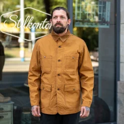 Organic Cotton Duck Chore Jacket IHJ-148 Brown