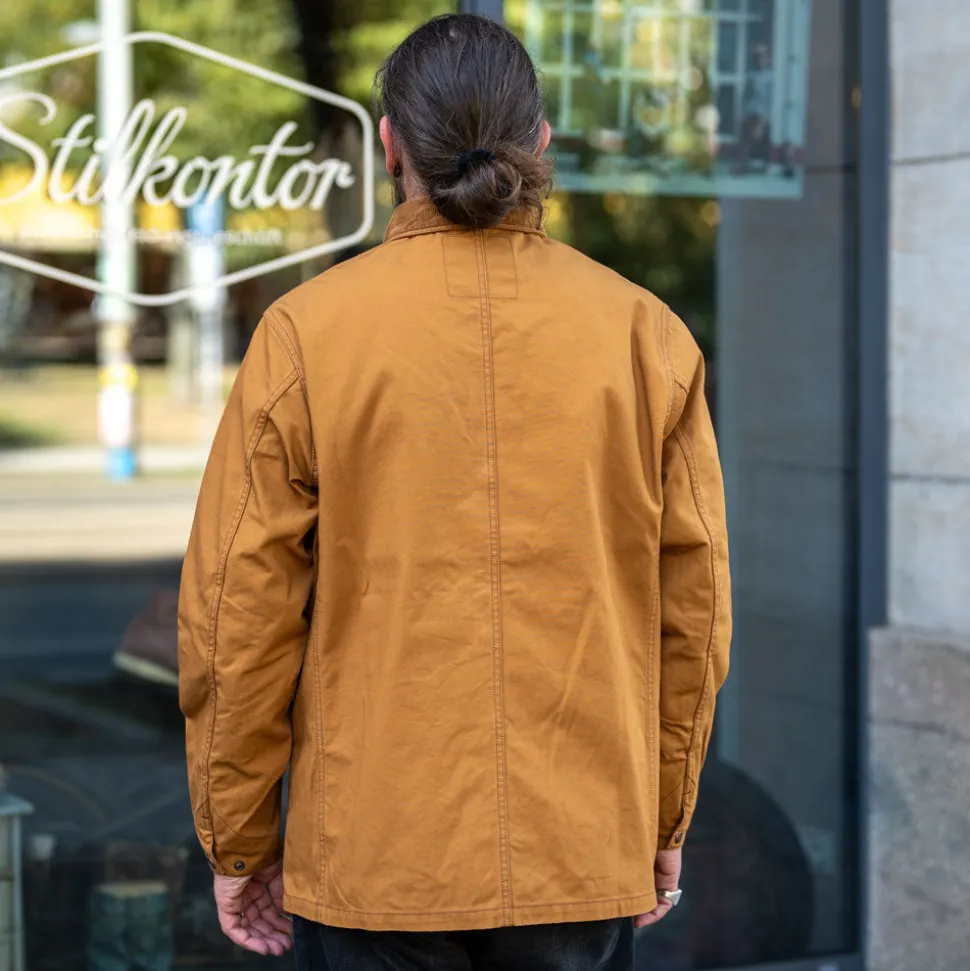 Organic Cotton Duck Chore Jacket IHJ-148 Brown