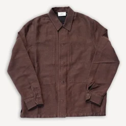 Owe Overshirt Winter Linen Marron
