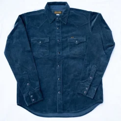 11oz. Corduroy Western Shirt IHSH-398 Navy