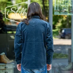 11oz. Corduroy Western Shirt IHSH-398 Navy