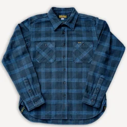 12oz. Slubby Heavy Flannel Work Shirt IHSH-408-BLK Black
