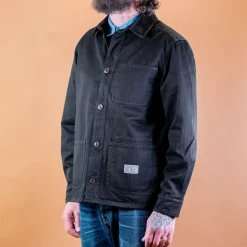 P41 Utility Jacket Herringbone Black