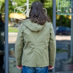 Pollux Mariner Light Hooded Rainjacket Army K1402