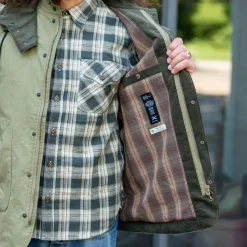 Pollux Mariner Light Hooded Rainjacket Army K1402