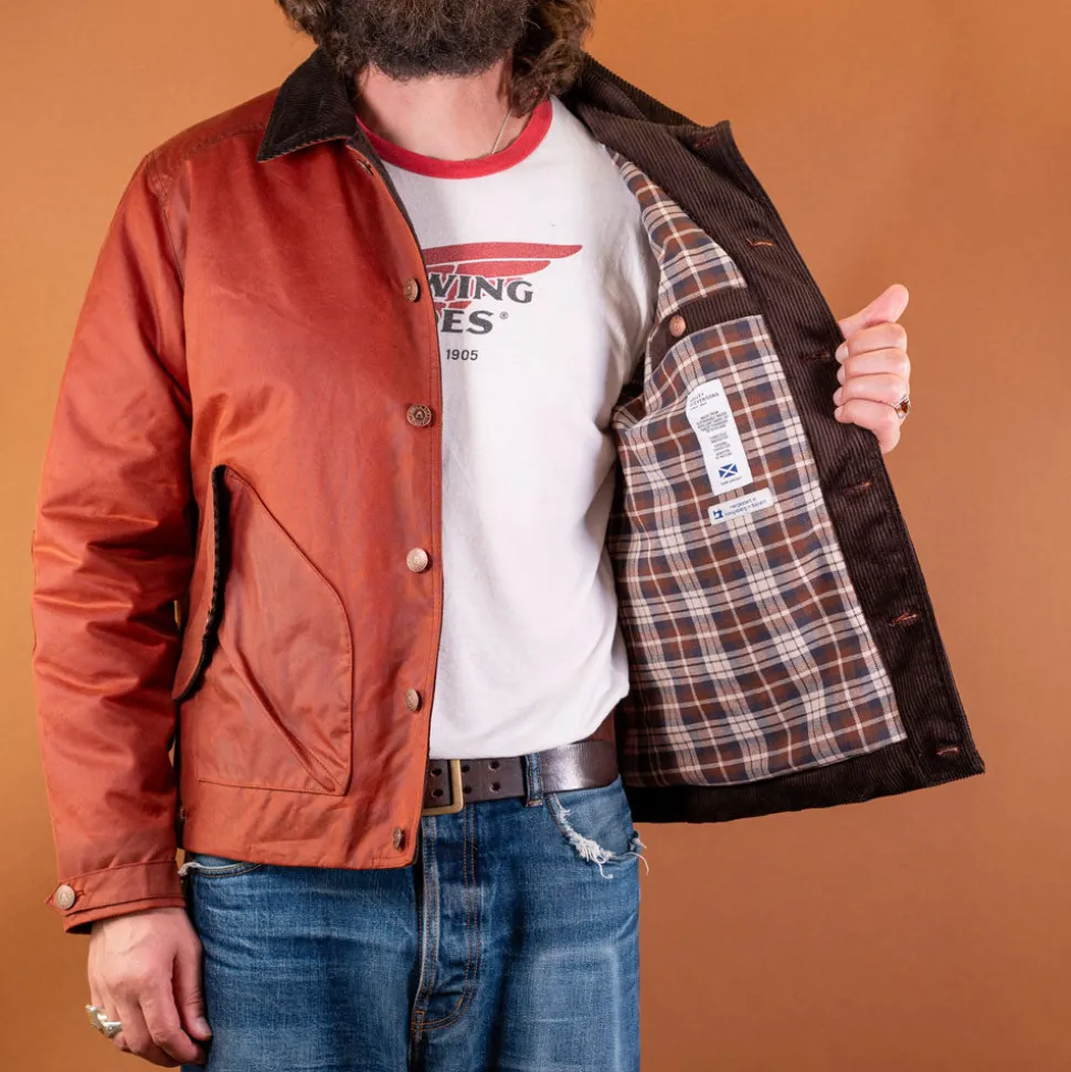 Pollux Waxed Cotton Jacket K6109 Brick Red