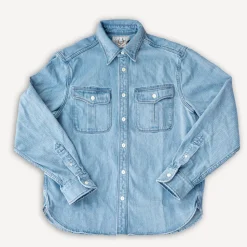 Rancho Shirt Bleach Indigo Cord
